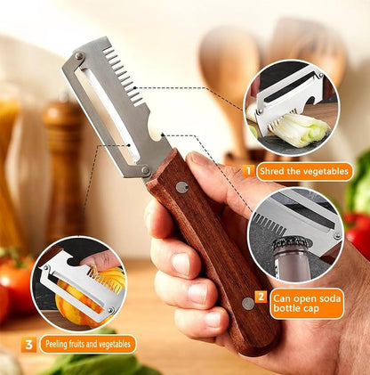 3 In 1 Peeler Knife Stainless Steel - Kitchen Tool