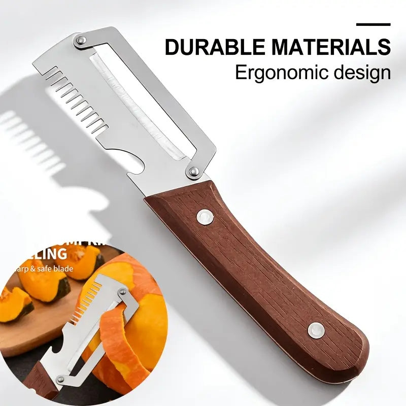 3 In 1 Peeler Knife Stainless Steel - Kitchen Tool