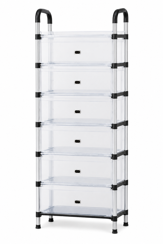 Modern Multi-Layer Shoe Storage Rack with Dustproof Cover