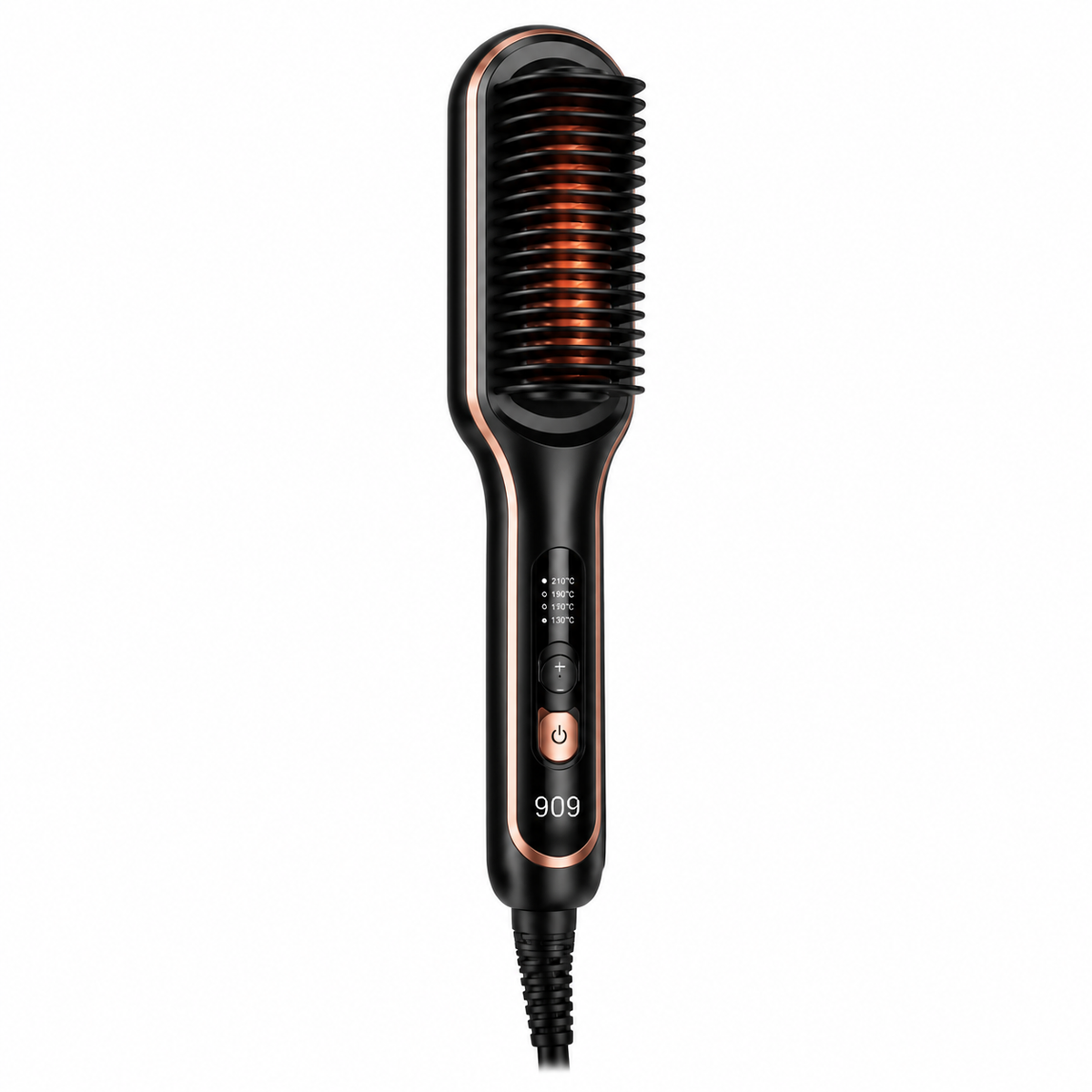 2-in-1 Electric Hair Straightener Brush