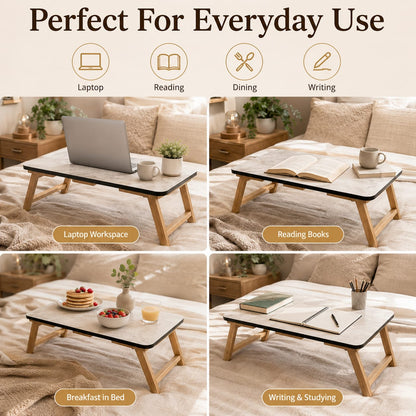 Multi-Purpose Wooden Folding Laptop & Study