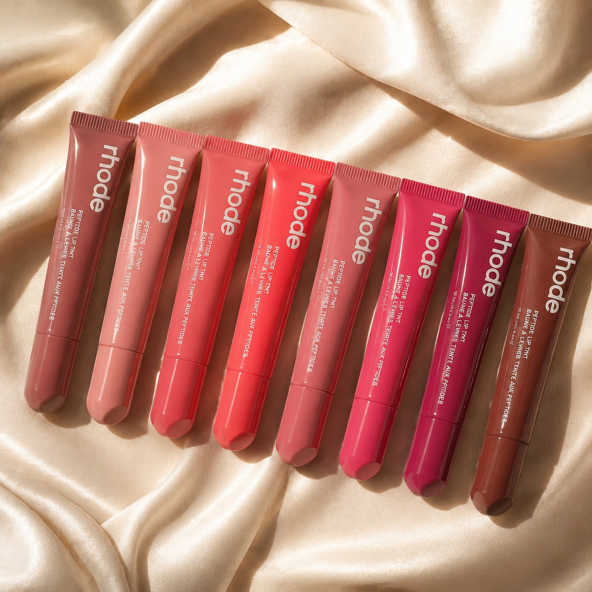 Rhode Peptide Lip Tint – Hydrating Glossy Lip Balm | Pack of 8 Shades